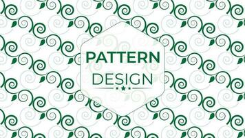 Modern floral pattern design vector template.