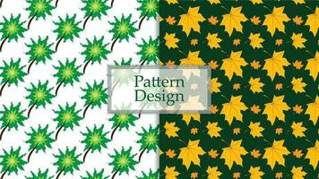Modern floral pattern design vector template.