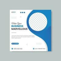 Corporate and business promotion social media post and web banner post design vector template.