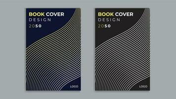 Modern abstract book cover design vector template.