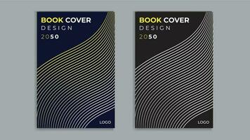 Modern abstract book cover design vector template.