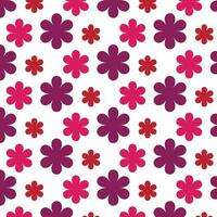 Flower pattern design background vector template.