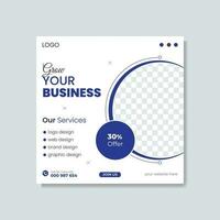 Business and corporate social media post and web banner post design vector template.