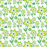 Floral pattern design background template. vector