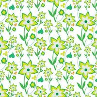 Floral pattern design background template. vector