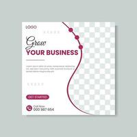 Modern professional corporate social media post and web banner post design vector template.