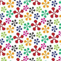 Floral colorful pattern design background template. vector