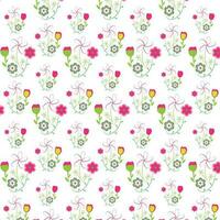 Modern stylish floral pattern design vector template.