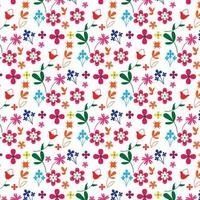Modern floral pattern design vector template.
