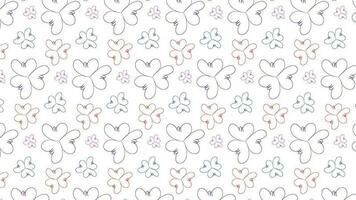 Modern floral pattern design vector template.