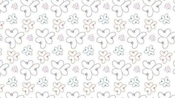 Modern floral pattern design vector template.