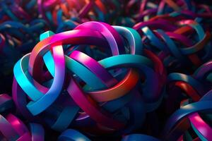 abstract colorful rings photo