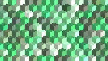 abstrakt Farbe Mosaik, Puzzle Bildschirmschoner Hintergründe mit Platz Formen Bewegung gestreift Netz. geometrisch Grafik Bewegung Animation. nahtlos Muster Puzzle Stil mit einfach elegant video