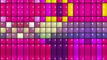 Abstract Color mosaic, puzzle Screensaver backgrounds with square shapes motion striped grid. Geometric graphic motion animation. Seamless patterns puzzle style with simple elegant video