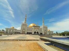 beautiful white mosque photo