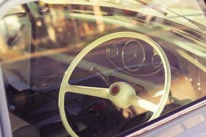 close up classic car photo