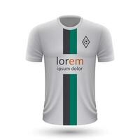 Realistic soccer shirt Borussia Munchengladbach vector