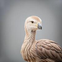 grua pájaro en el salvaje credo con ai generado foto