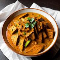 delicious indian food curry. photo