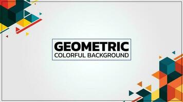 Geometric background. Abstract vector geometric design template.