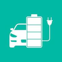 Car battery symbol, battery charger icon, Vector illustration.