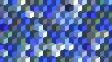 abstrakt Farbe Mosaik, Puzzle Bildschirmschoner Hintergründe mit Platz Formen Bewegung gestreift Netz. geometrisch Grafik Bewegung Animation. nahtlos Muster Puzzle Stil mit einfach elegant video