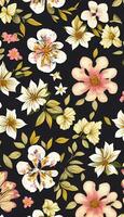 Floral camouflage pattern, A pattern that is both beautiful and functional. photo