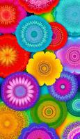 Abstract floral pattern, A free-flowing and organic pattern that is not bound by any rules. photo