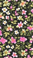 Floral camouflage pattern, A pattern that is both beautiful and functional. AI Generative photo