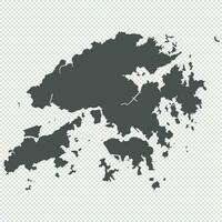 High detailed isolated map vector