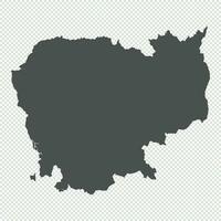 High detailed isolated map vector