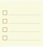 Notes Checklist To Do List vector