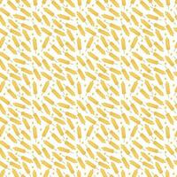 Wheat seamless pattern. Vector seamless pattern with silhouettes of wheat ears. Whole grain, natural, organic background for bakery package, bread products. Vector illustration. Corn texture