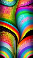 Abstract floral pattern, A free-flowing and organic pattern that is not bound by any rules. photo