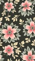 Floral camouflage pattern, A pattern that is both beautiful and functional. photo