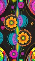 Abstract floral pattern, A free-flowing and organic pattern that is not bound by any rules. photo