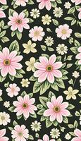 Floral camouflage pattern, A pattern that is both beautiful and functional. photo