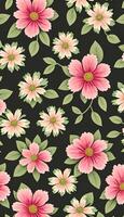 Floral camouflage pattern, A pattern that is both beautiful and functional. photo