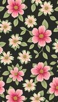 Floral camouflage pattern, A pattern that is both beautiful and functional. AI Generative photo