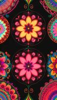 Abstract floral pattern, A free-flowing and organic pattern that is not bound by any rules. photo