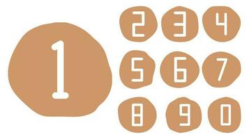 Number Page Numbering vector