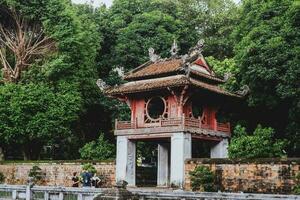 templo literatura Vietnam foto