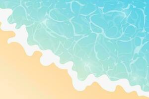 Beach background. Top view. Vector design.