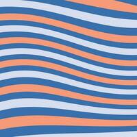Retro color theme stripe wave background vector