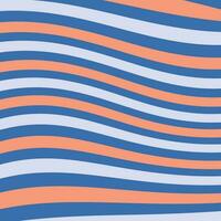 Retro color theme stripe wave background vector