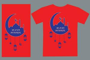 Eid T shirt design by vector file.