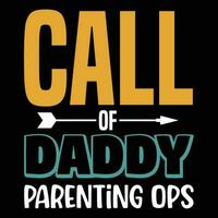 Call of daddy parenting ops vector