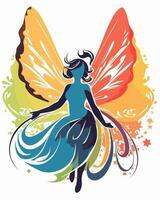pixie fairy illustration vector