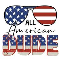 All American Dude vector