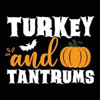 Turkey and tantrums, Thanksgiving vector